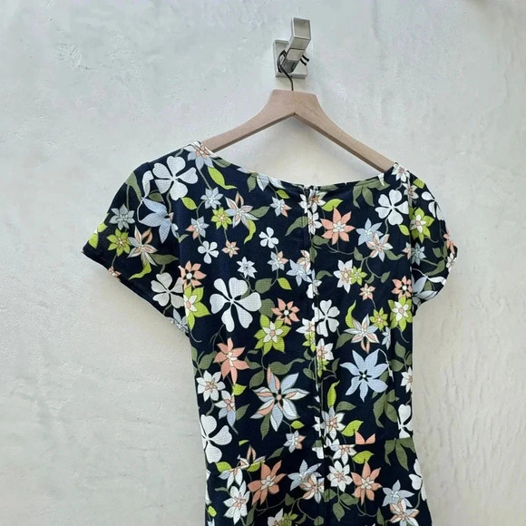 ModCloth || Blue Brunch Floral Dress Front Tie XL - Picture 9 of 10